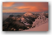 lever de soleil à la Dent de Crolles