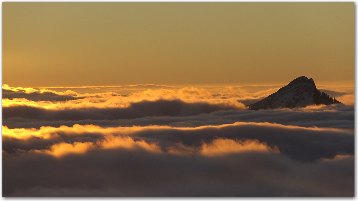 coucher de soleil en Chartreuse