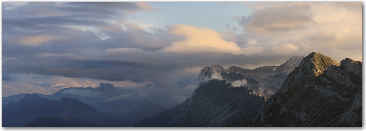 lumière inespérée au col de l'Arc