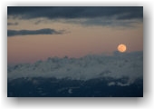 Pleine lune depuis le Moucherotte