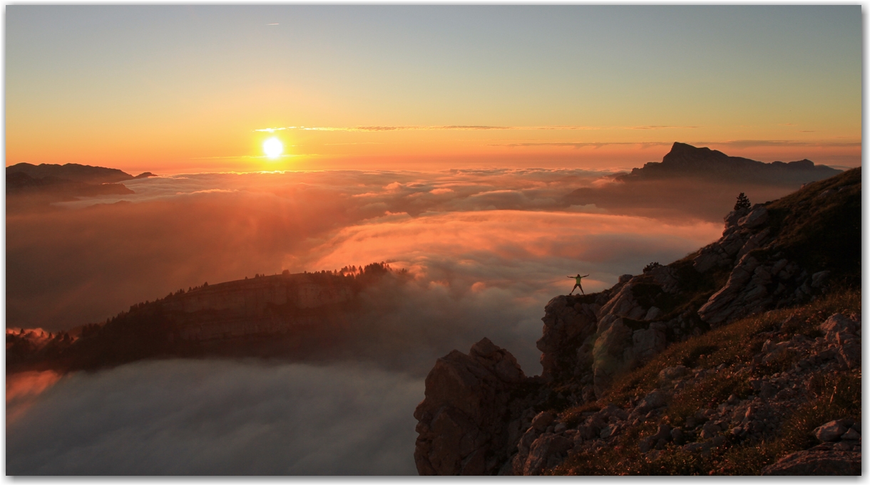 Un soir à la Dent de Crolles