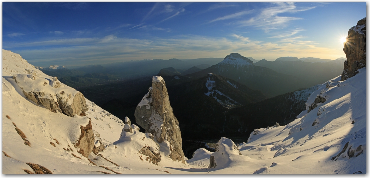 Une Dent de Crolles hivernale au printemps