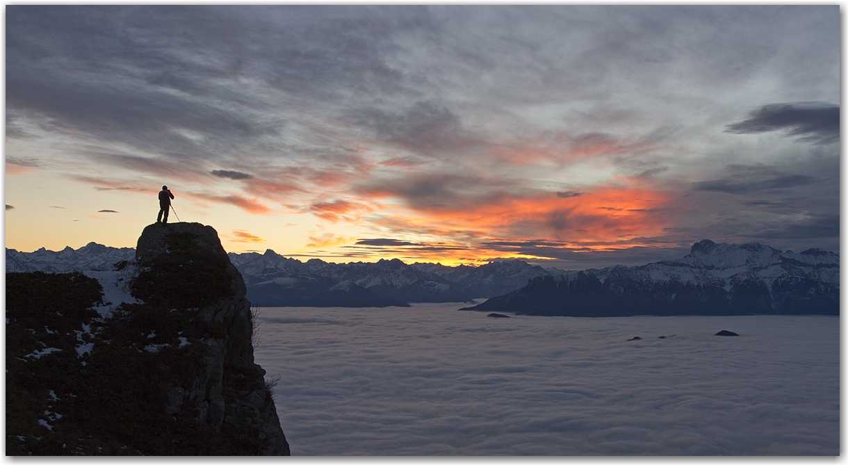 au-dessus des nuages...