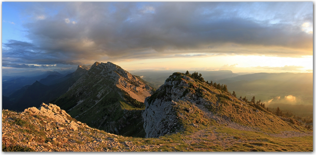 lumière inespérée au col de l'Arc