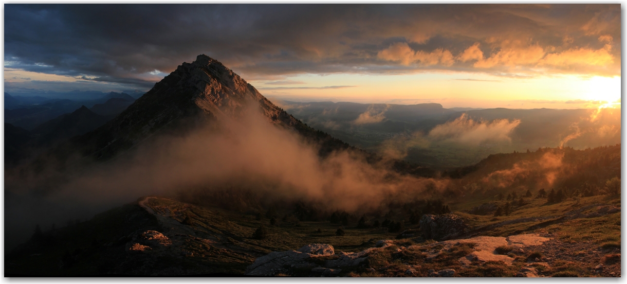 lumière inespérée au col de l'Arc