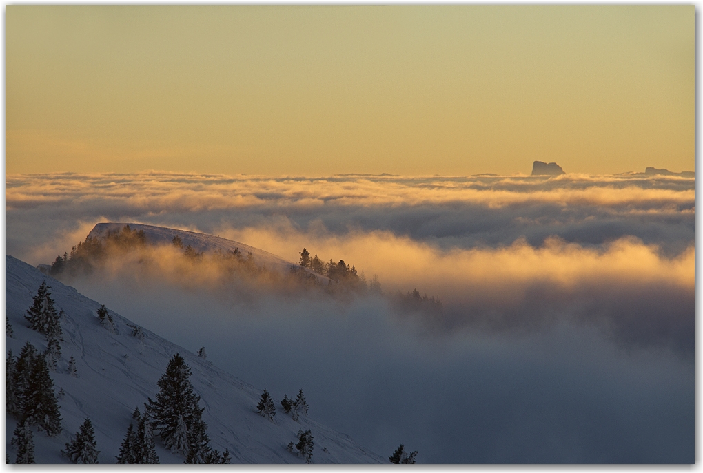 coucher de soleil en Chartreuse