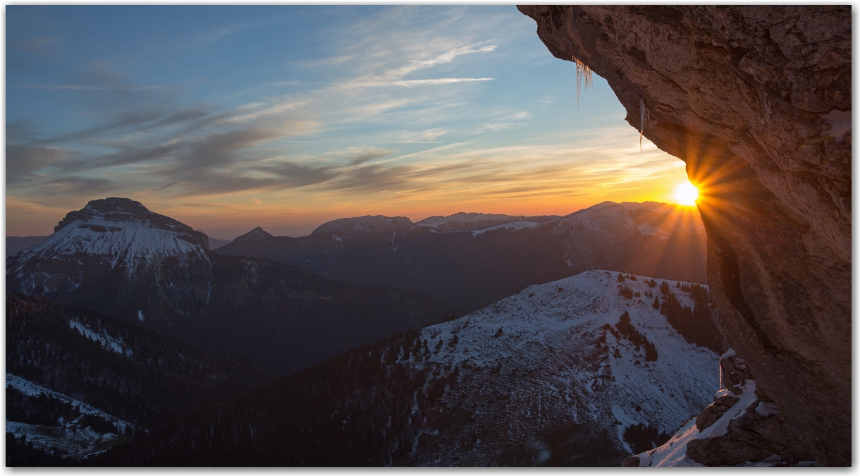 Une Dent de Crolles hivernale au printemps