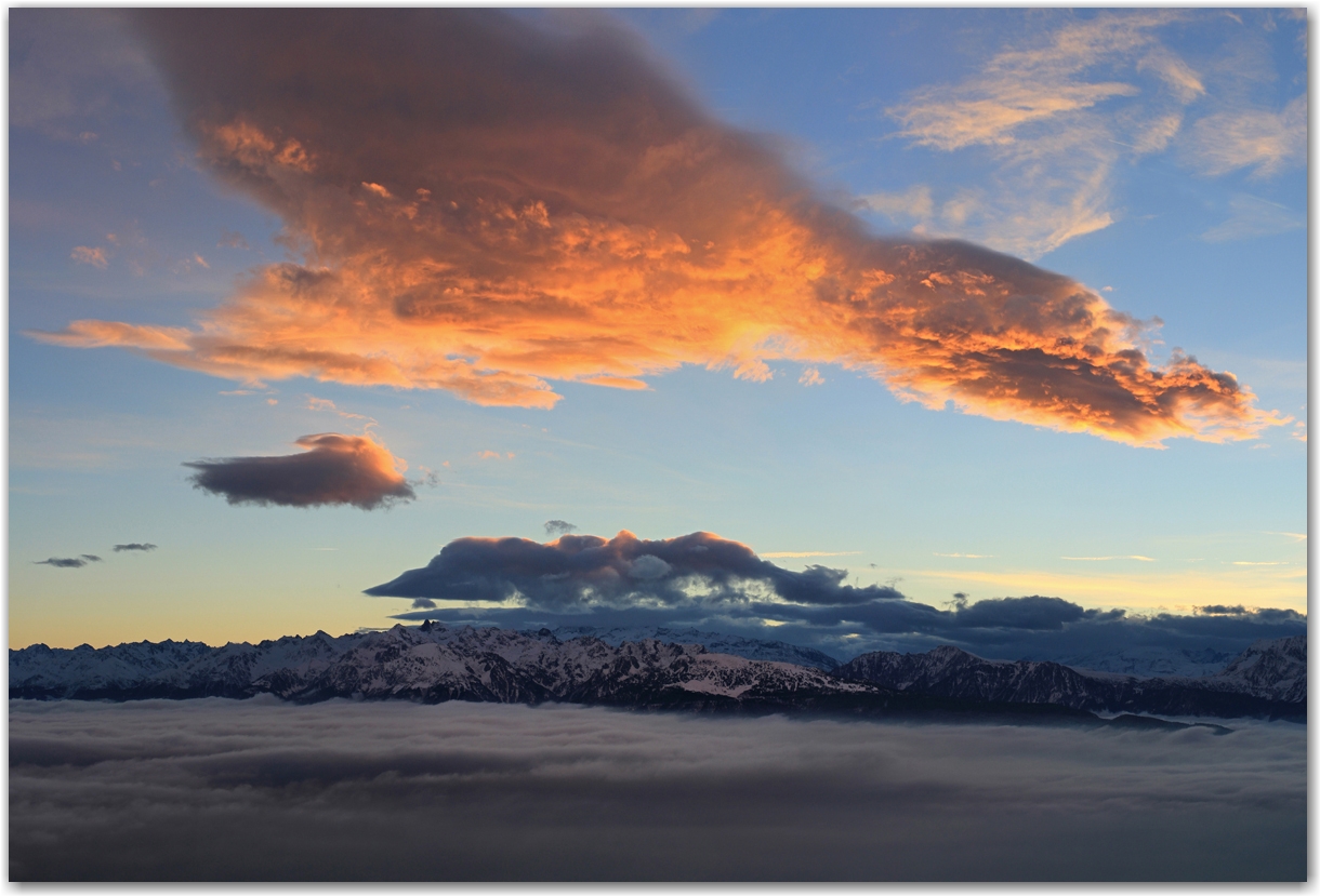 au-dessus des nuages...
