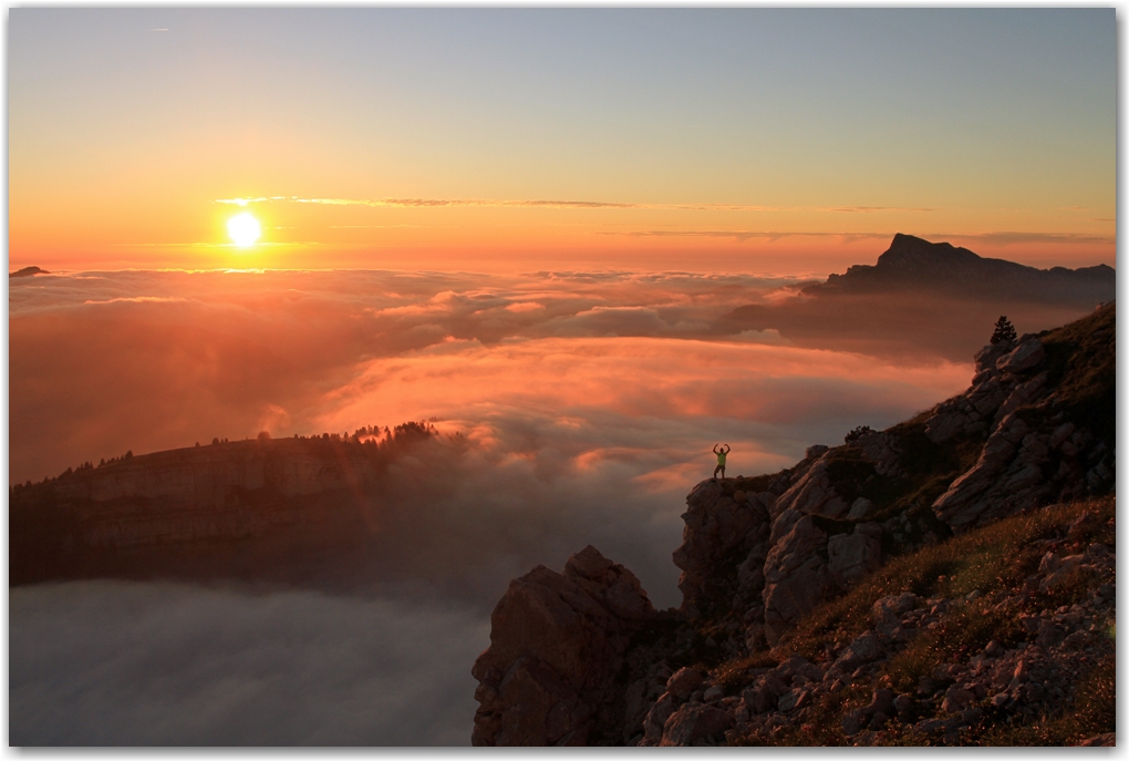 Un soir à la Dent de Crolles