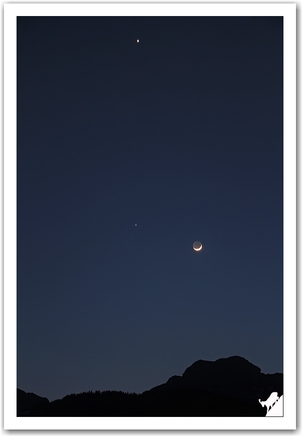 Conjonction Lune Venus Jupiter