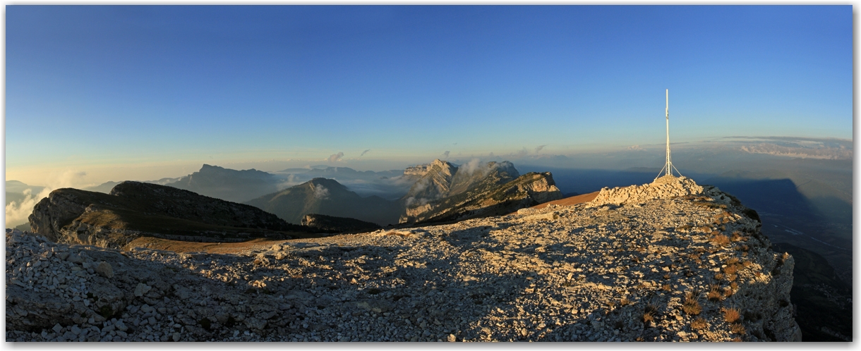 coucher de soleil à la Dent de Crolles