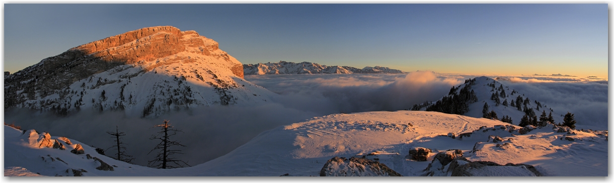 coucher de soleil en Chartreuse