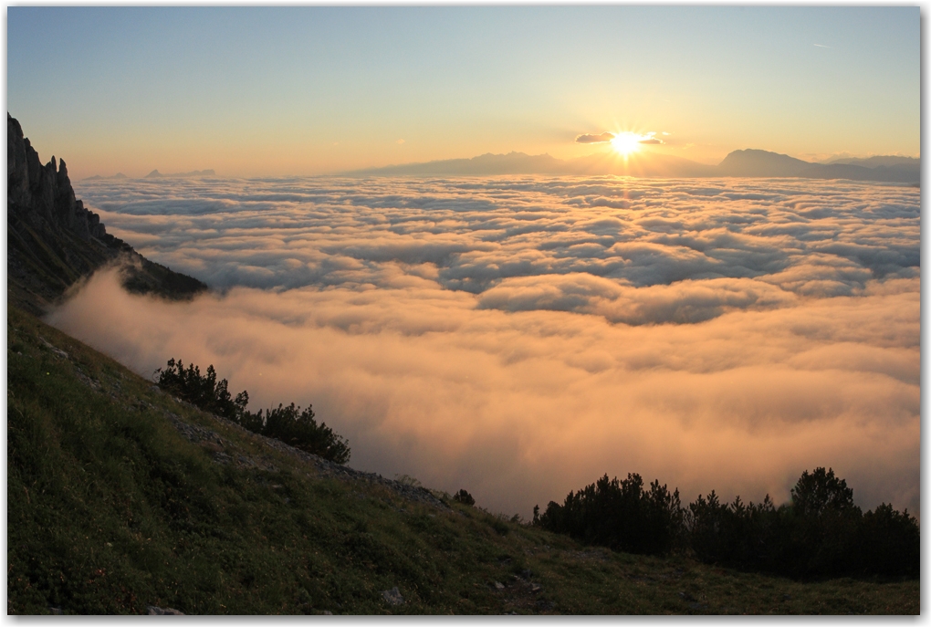 mer de nuages d'été