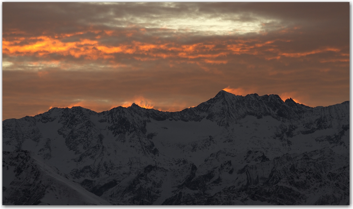 ciel de feu en Chartreuse