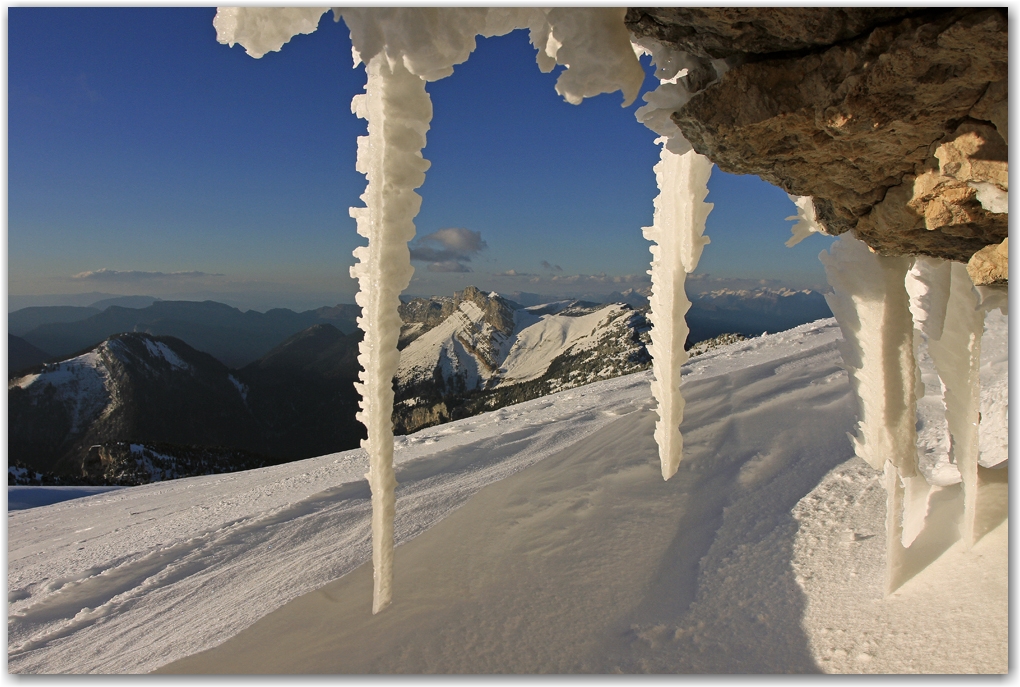 Une Dent de Crolles hivernale au printemps