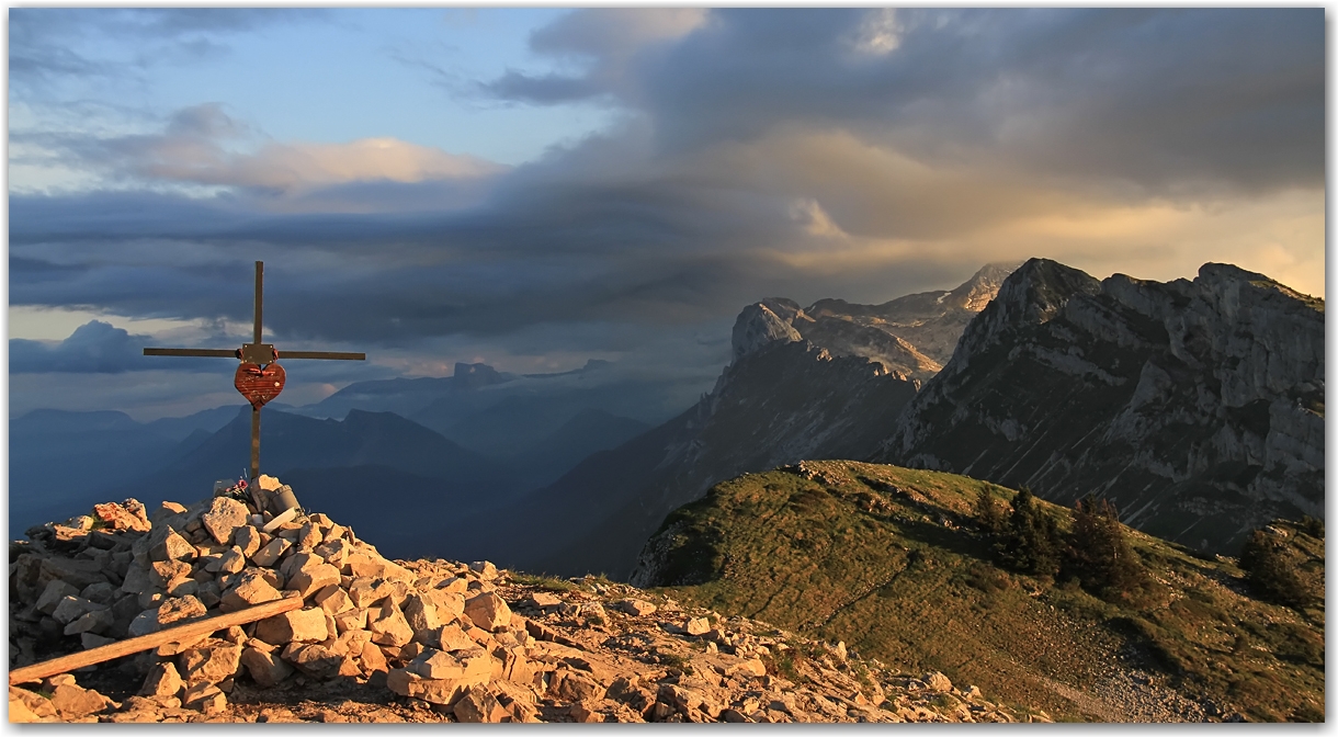 lumière inespérée au col de l'Arc