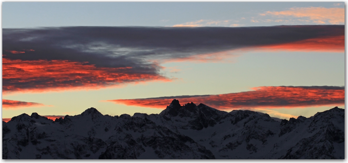 ciel de feu en Chartreuse