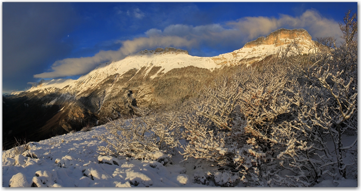 lever de soleil sur le Vercorse