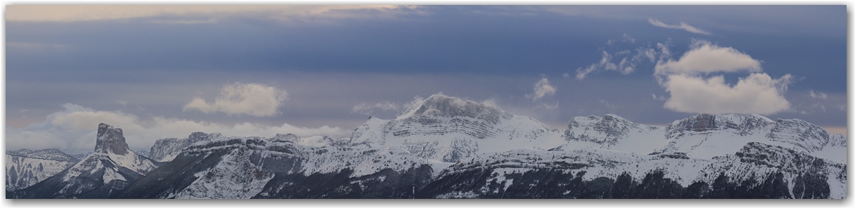 lumière sur le Dévoluy et le Sud Vercors...