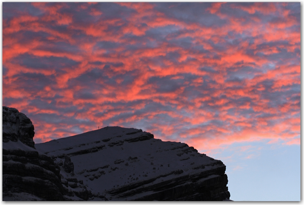 ciel de feu en Chartreuse