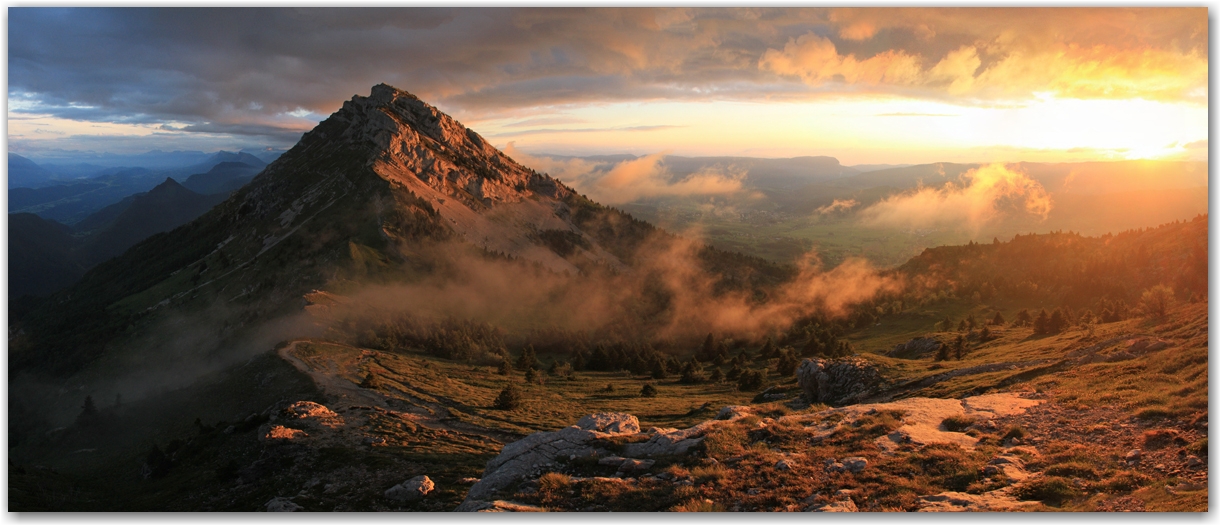 lumière inespérée au col de l'Arc