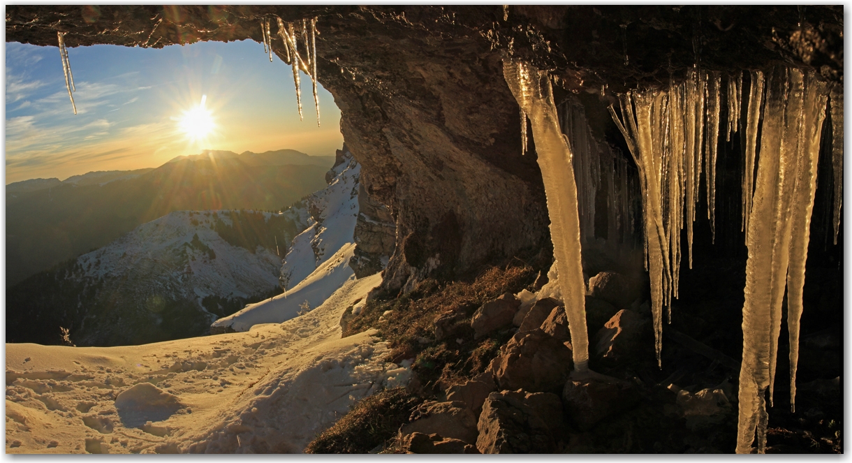 Une Dent de Crolles hivernale au printemps
