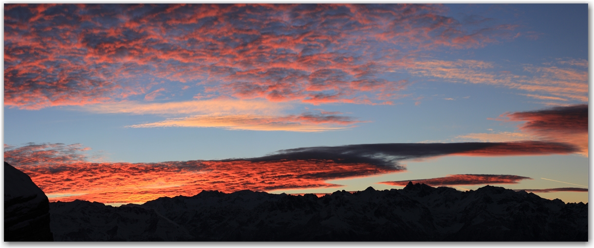 ciel de feu en Chartreuse